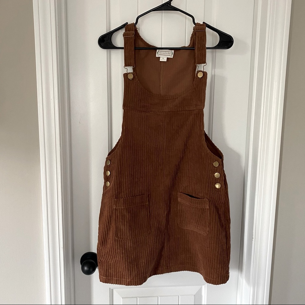 Corduroy Overall Dress